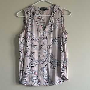 Banana Republic Sleeveless Floral Blouse, Size XS